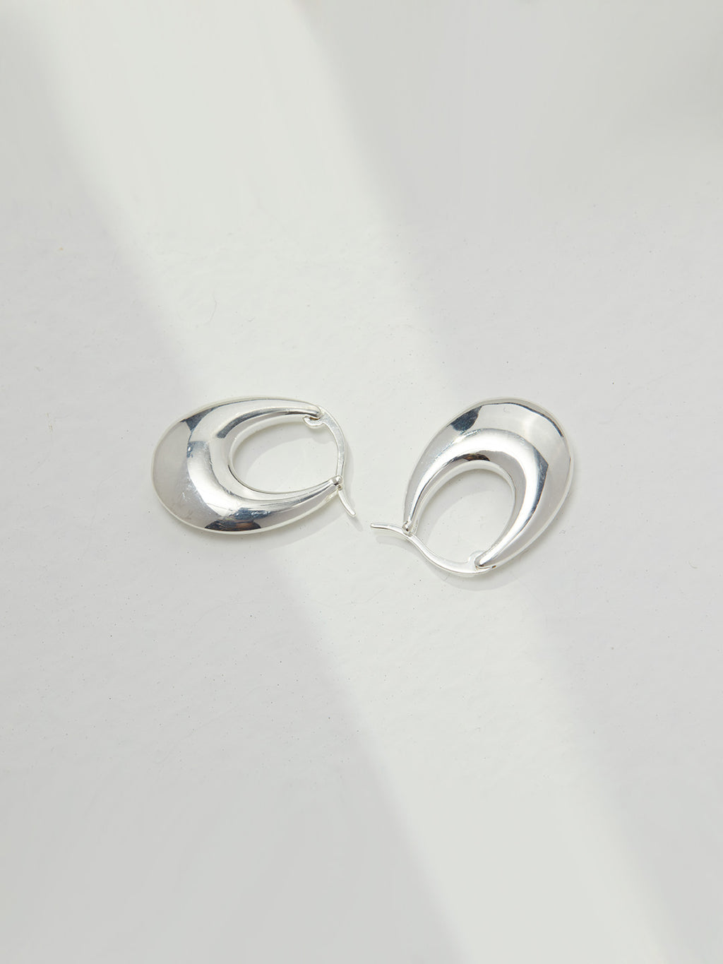 Lunar Elegance Hoop Earrings