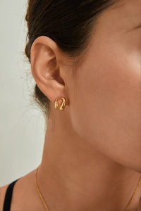 Minimalist Gold Horseshoe Earrings