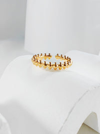 Gold Spike Open Ring