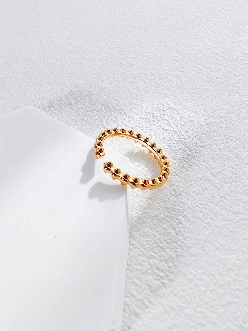 Gold Spike Open Ring