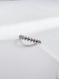 Rivet bullet shaped ring