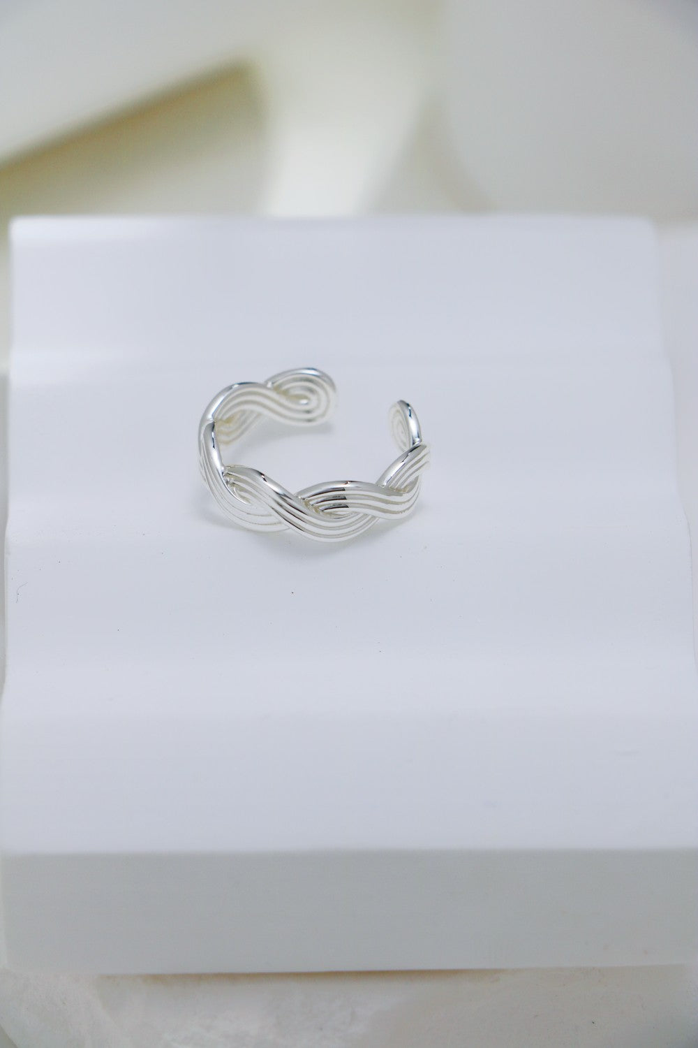 Twisted Elegance Silver Ring
