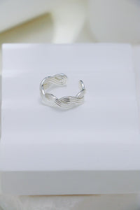 Twisted Elegance Silver Ring