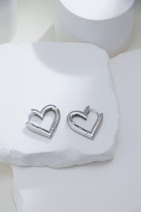 Heart Hoop Earrings