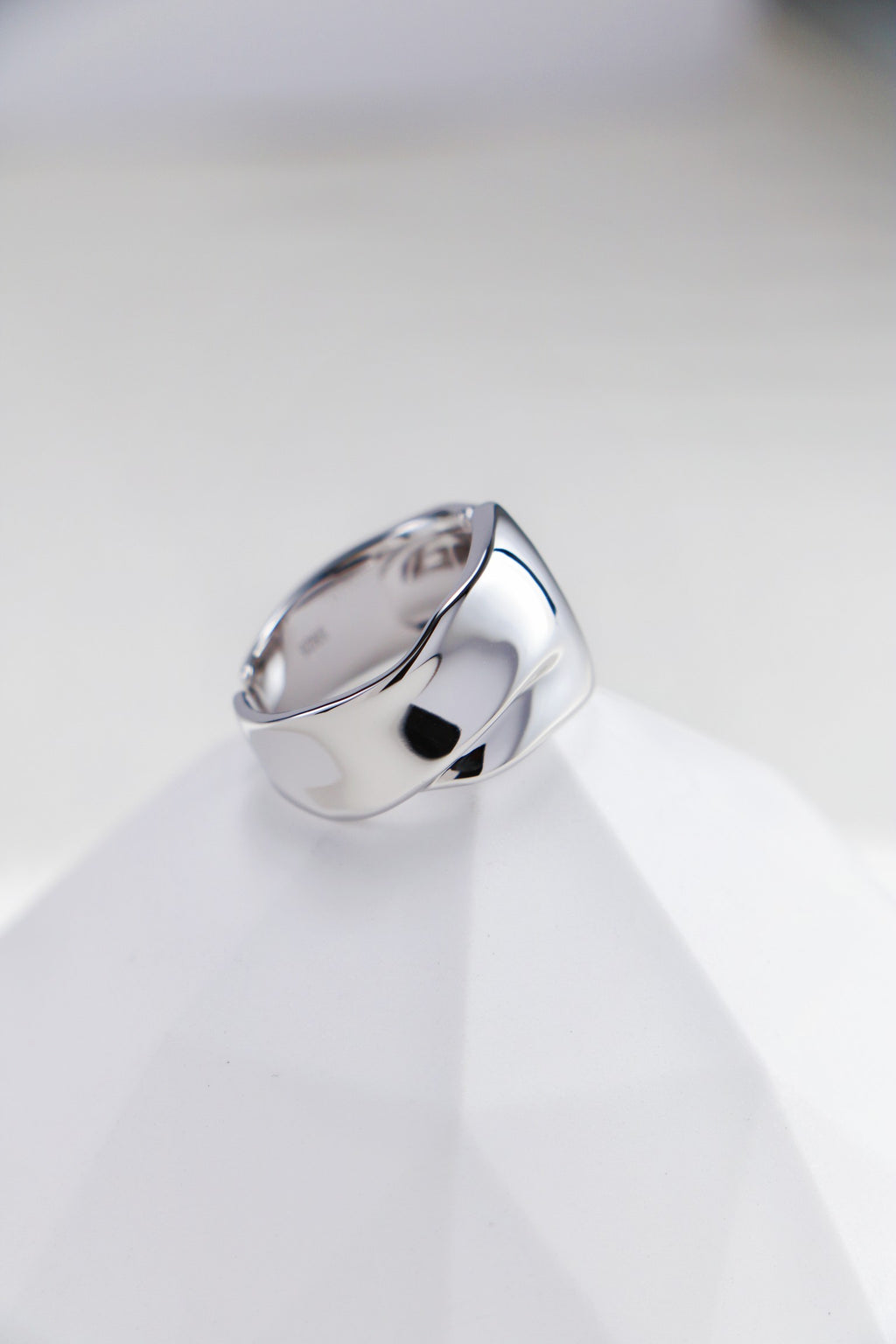 Sculpted Metal Statement Ring