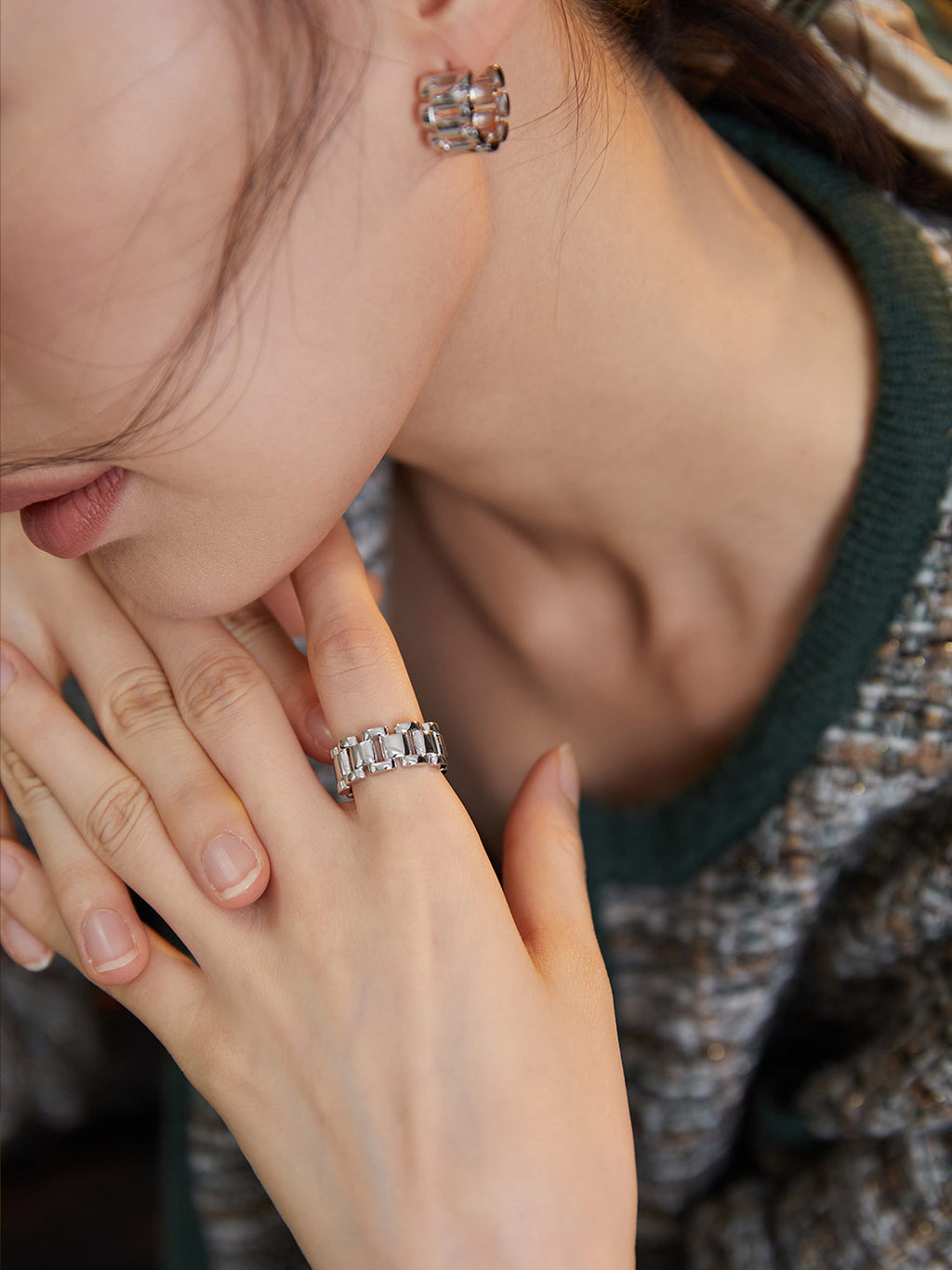 Chain Link Band Ring
