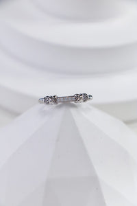 Spiral Charm Crystal Ring
