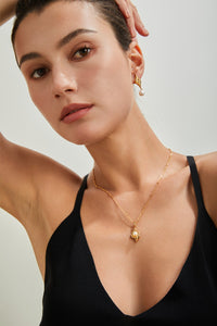 Leaf Pearl Earrings