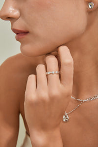 Shell-Inspired Eternity Band