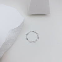 Minimalist Bamboo-Inspired Ring