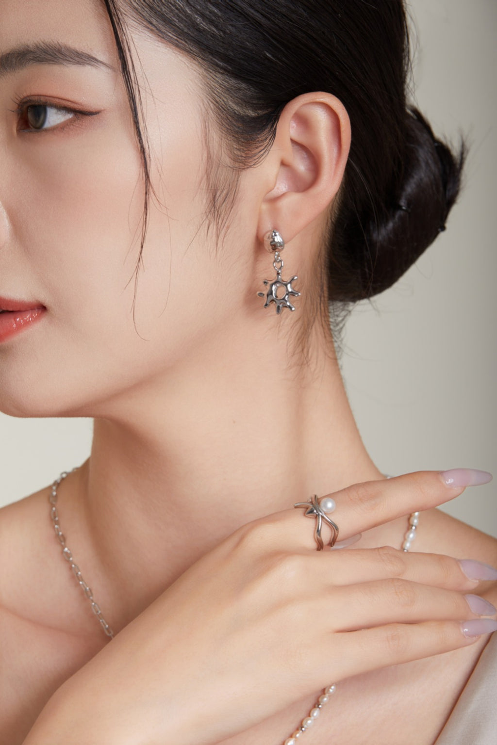 Cosmic Burst Sterling Silver Earrings