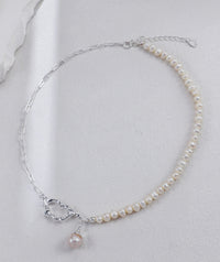 Ethereal Orbit Pearl Necklace