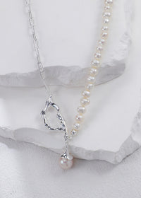 Ethereal Orbit Pearl Necklace