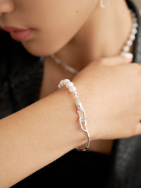 Bamboo pearl bracelet