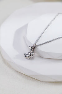 Crescent Croissant Pendant Necklace