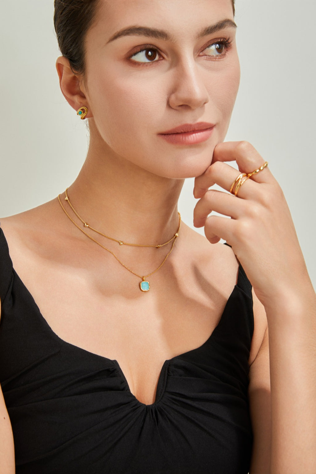Tianhe Stone Pendant Necklace