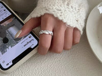 Twisted Elegance Silver Ring