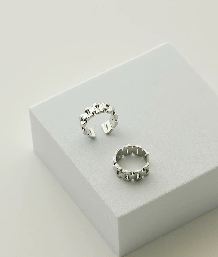 Chain Link Band Ring