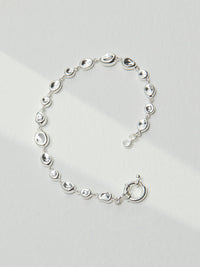 Liquid Silver Pebble Bracelet