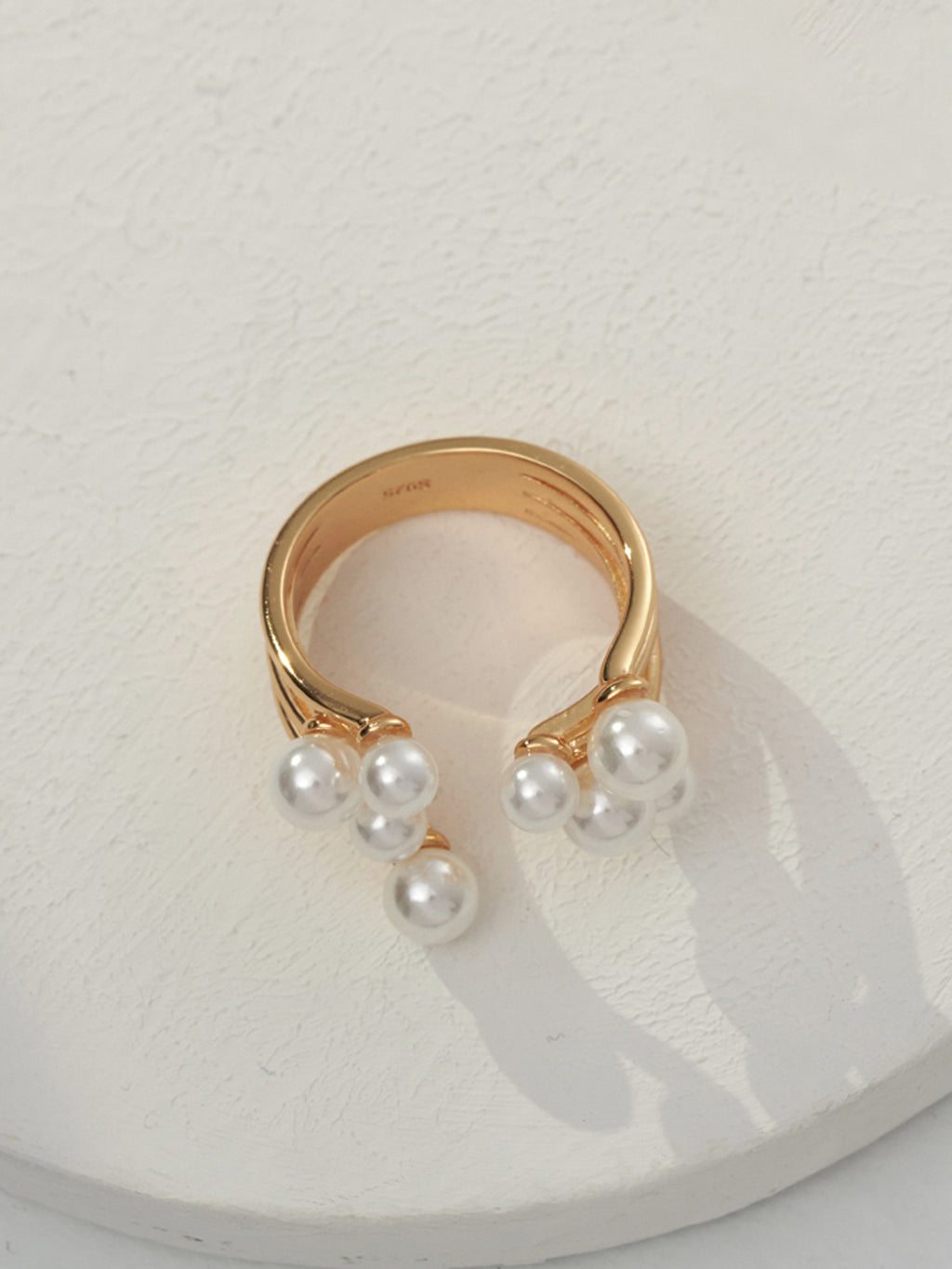 Radiant Cluster Pearl Ring