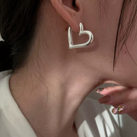 Heart Hoop Earrings