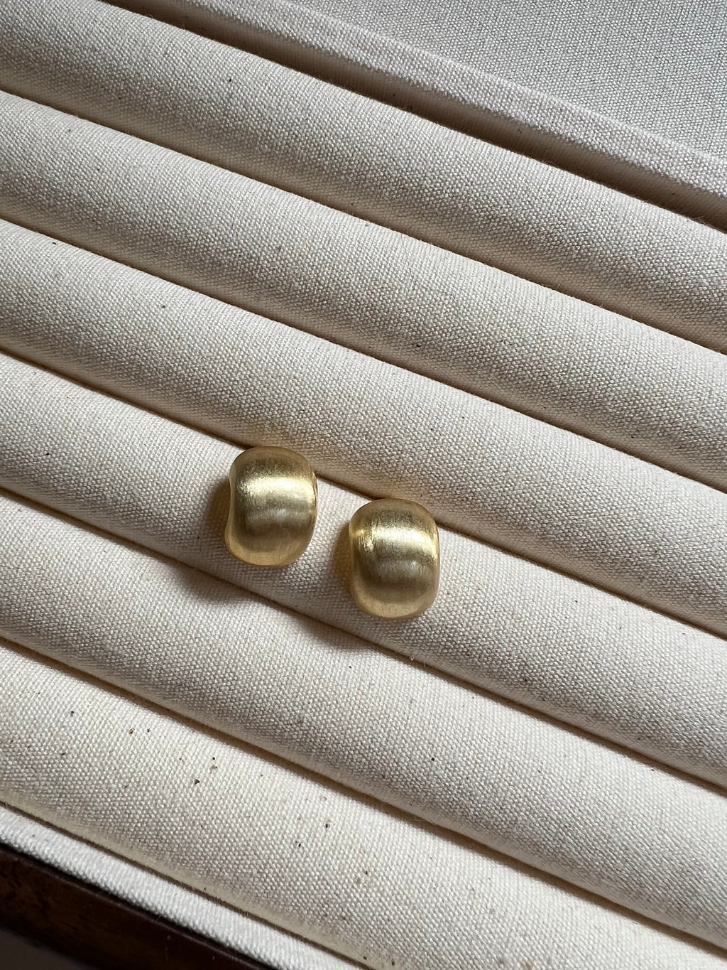 Golden Glow Pebble Earrings