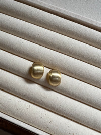 Golden Glow Pebble Earrings