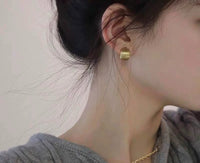 Golden Glow Pebble Earrings