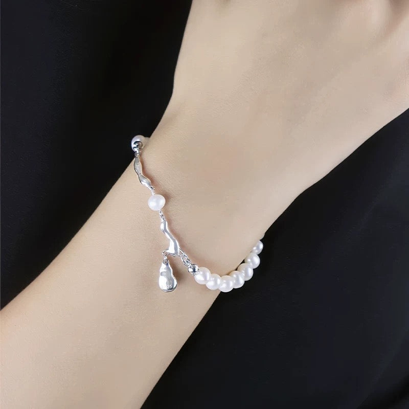 Celestial Flow Pearl Bracelet