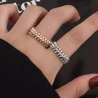 Gold Spike Open Ring