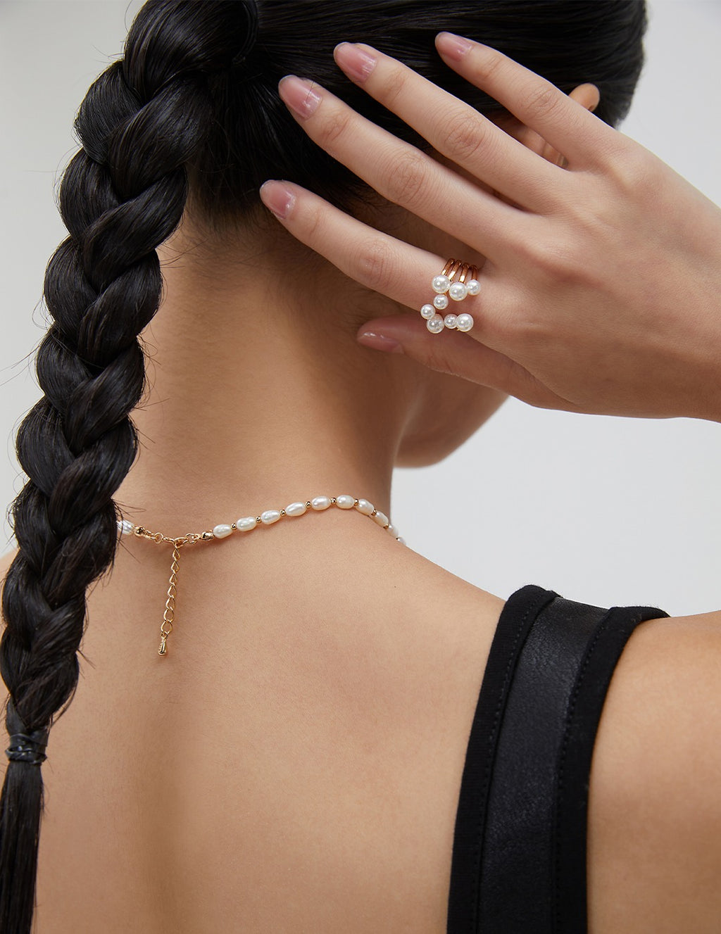 Radiant Cluster Pearl Ring