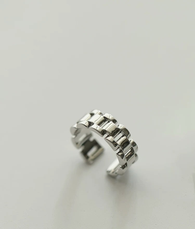 Chain Link Band Ring